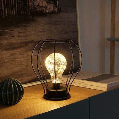 Wrought iron modeling desk lamp